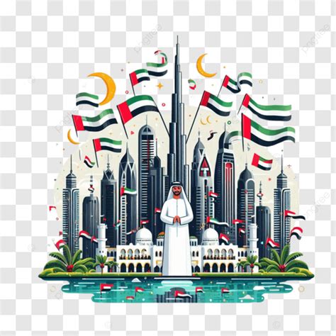 كارتون يوم العلم لدولة الإمارات العربية المتحدة