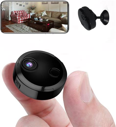 كاميرا تجسس صغيرة، KEAN Micro Wireless WiFi Security Camera 5+ ساعات FHD بطاريات مصغرة كاميرا خفية IP تجسس