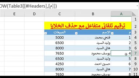 كيف يعمل الترقيم التلقائي في Excel؟