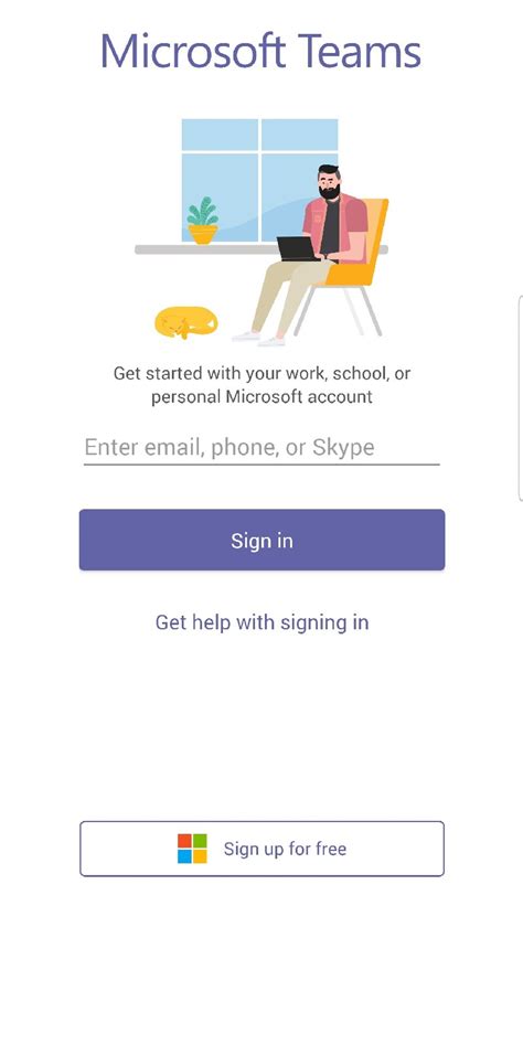 كيفية إنشاء حساب Microsoft Teams من هاتف ذكي