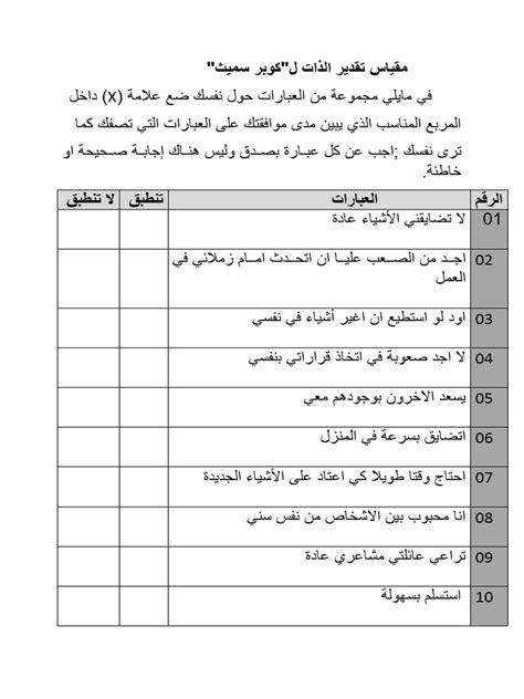 كيفية استخدام مقياس روزنبرغ لتقدير الذات (RSES)