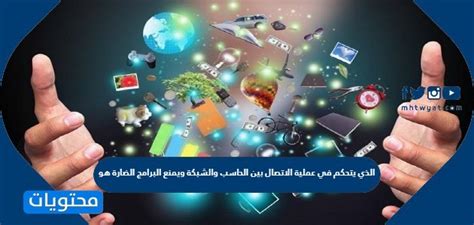 ما الذي يتحكم في عملية الاتصال بين الكمبيوتر والشبكة ويمنع البرامج الضارة؟