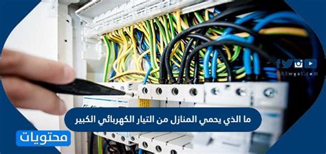 ما الذي يحمي المنازل من التيار الكهربائي الكبير إجابة كاملة ما الذي يحمي المنازل من التيار الكهربائي الكبير إجابة كاملة