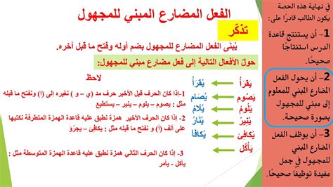 ما الذي يفصل الفعل المبني للمجهول؟