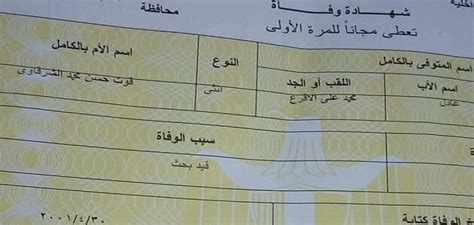 ما هي المستندات المطلوبة لشهادة الوفاة في الخارج؟
