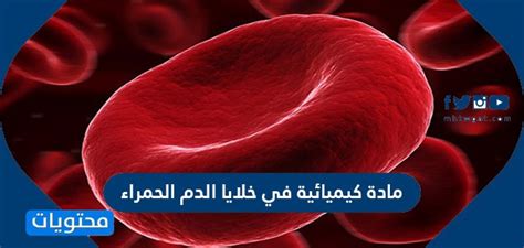 مادة كيميائية في خلايا الدم الحمراء تنقل الأكسجين من الرئتين؟