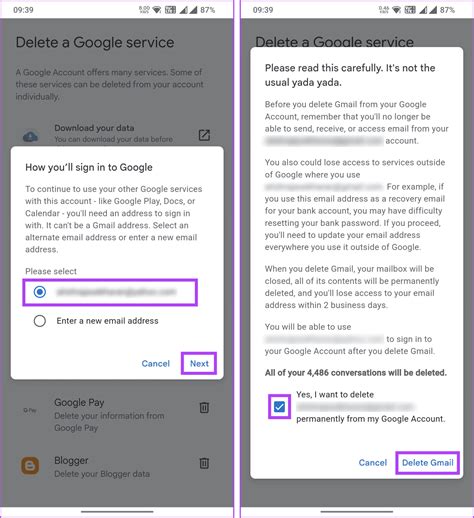 ماذا يحدث عندما تحذف حساب Gmail؟
