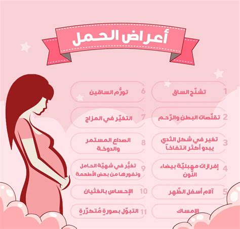 من بين أعراض الحمل الأكثر شيوعًا في الأسبوع الأول من الولادة: