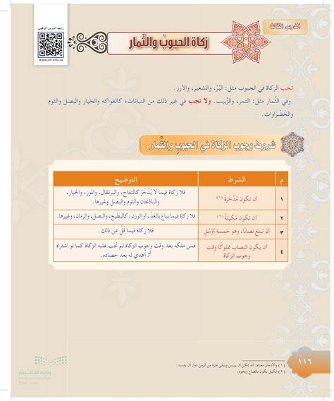 نصاب الحبوب والفاكهة هو خمسة كتب صحيحة أو خاطئة