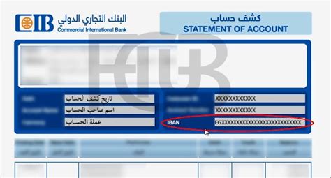 نوع الحساب البنكي CIB