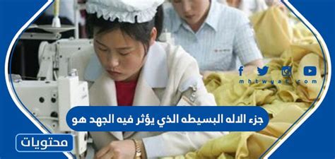 هو جزء الآلة البسيطة الذي يتأثر فيه الجهد هو جزء الآلة البسيطة الذي يتأثر فيه الجهد