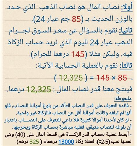 ومقدار الزكاة المستحقة على المروي باللوازم والمصاريف: بيت المعرفة