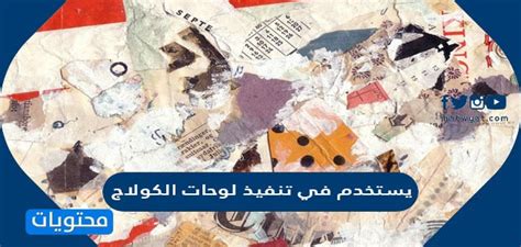 يتم استخدامه في تنفيذ لوحات الكولاج - Net Encyclopedia