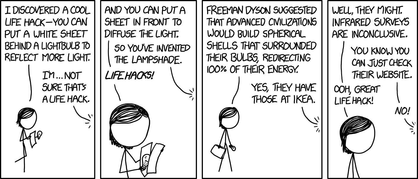 xkcd Light Hacks