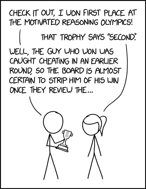 xkcd Motivated Reasoning Olympics