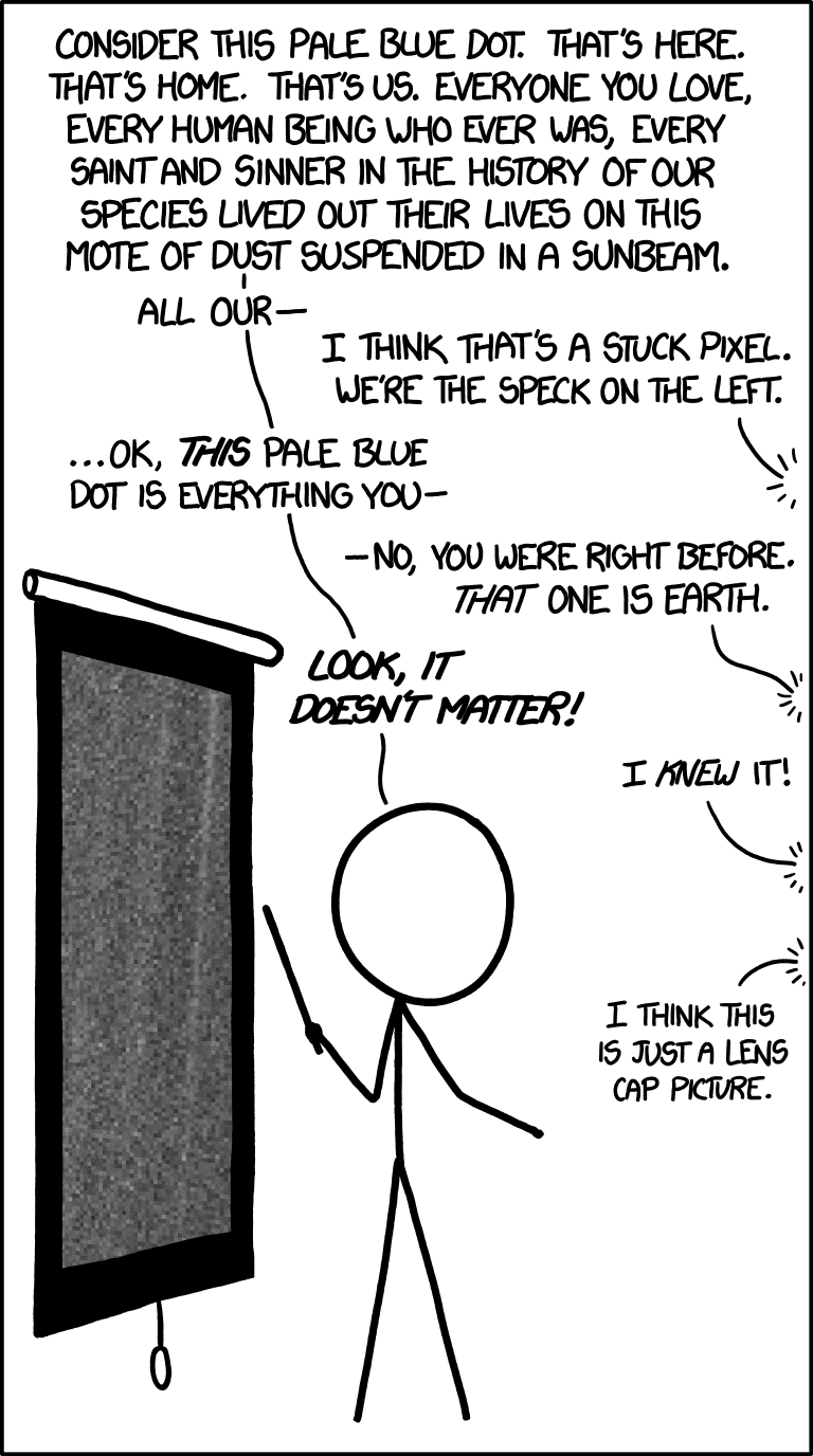 xkcd Pale Blue Dot