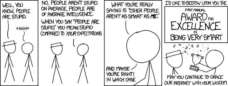 xkcd People are Stupid
