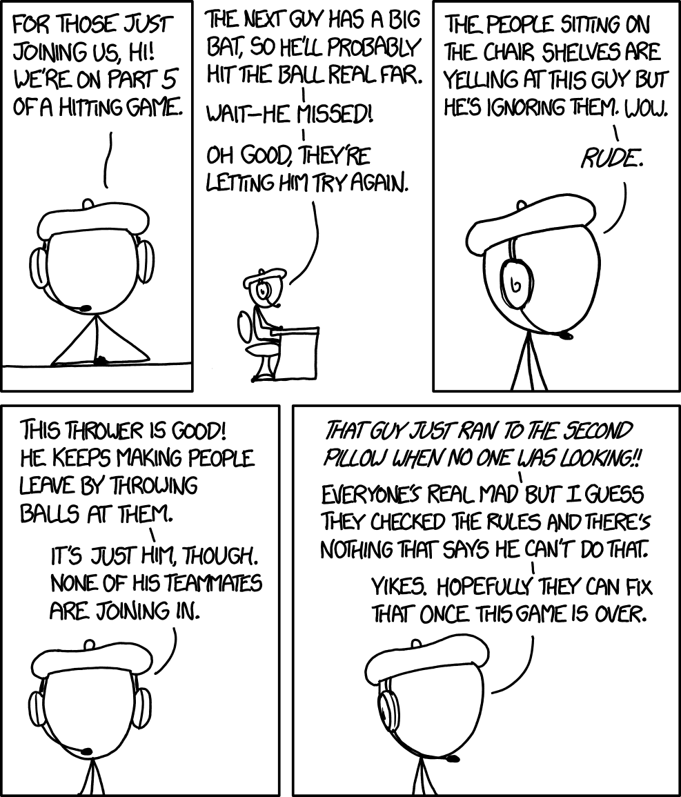 xkcd PlayByPlay