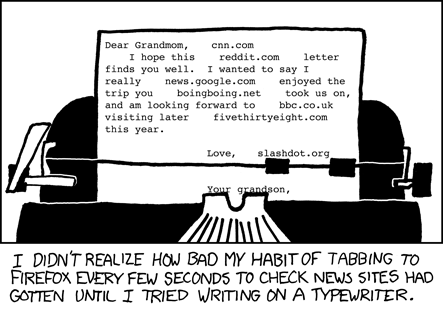 xkcd: Typewriter
