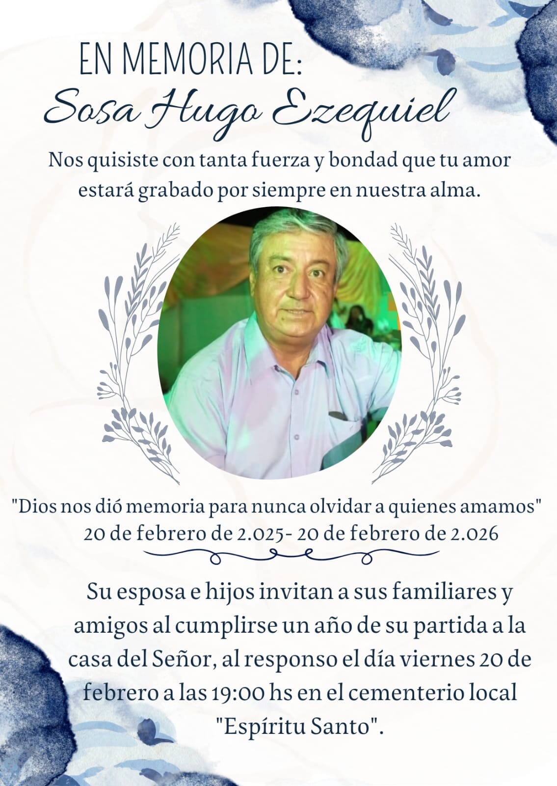 Invitación a responso