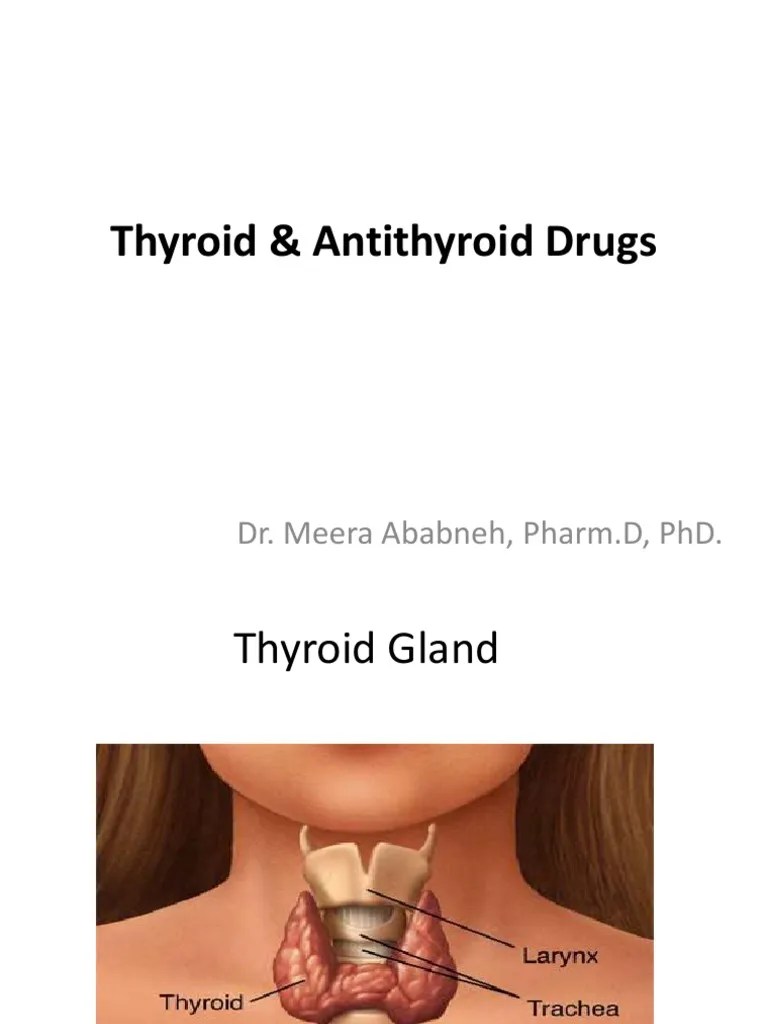 Thyroid Drugs Student Version Hypothyroidism Hyperthyroidism