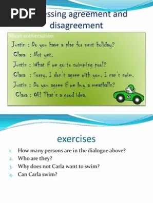 Expressing Agreement and Disagreement | PDF