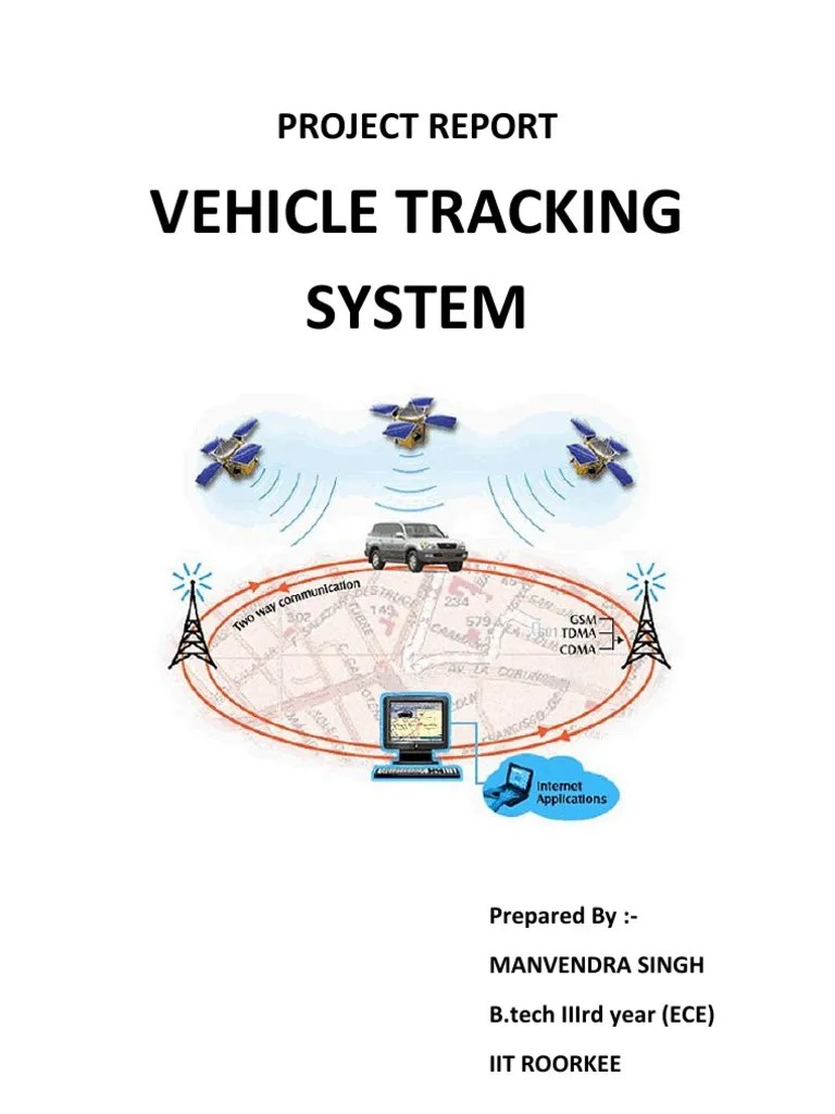 Vehicle Tracking System Project Report Monitoring Vehicle Locations