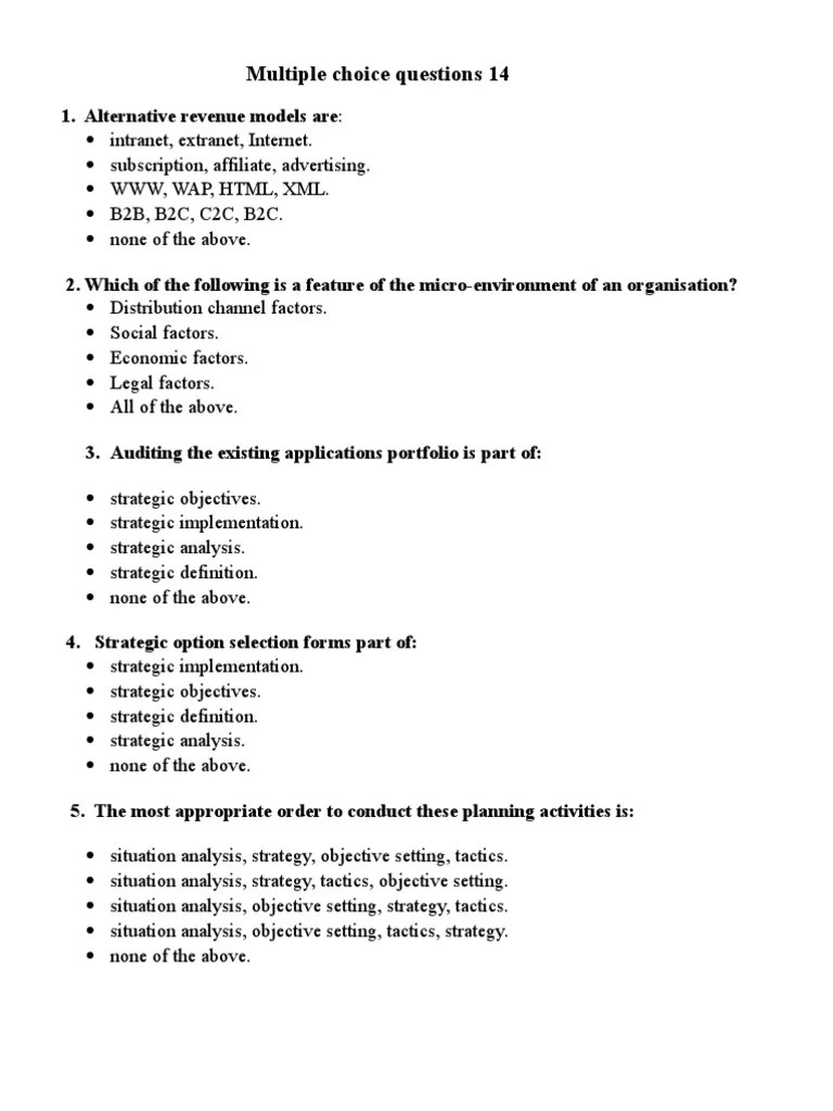 multiple choice questions 14 E Commerce Supply Chain
