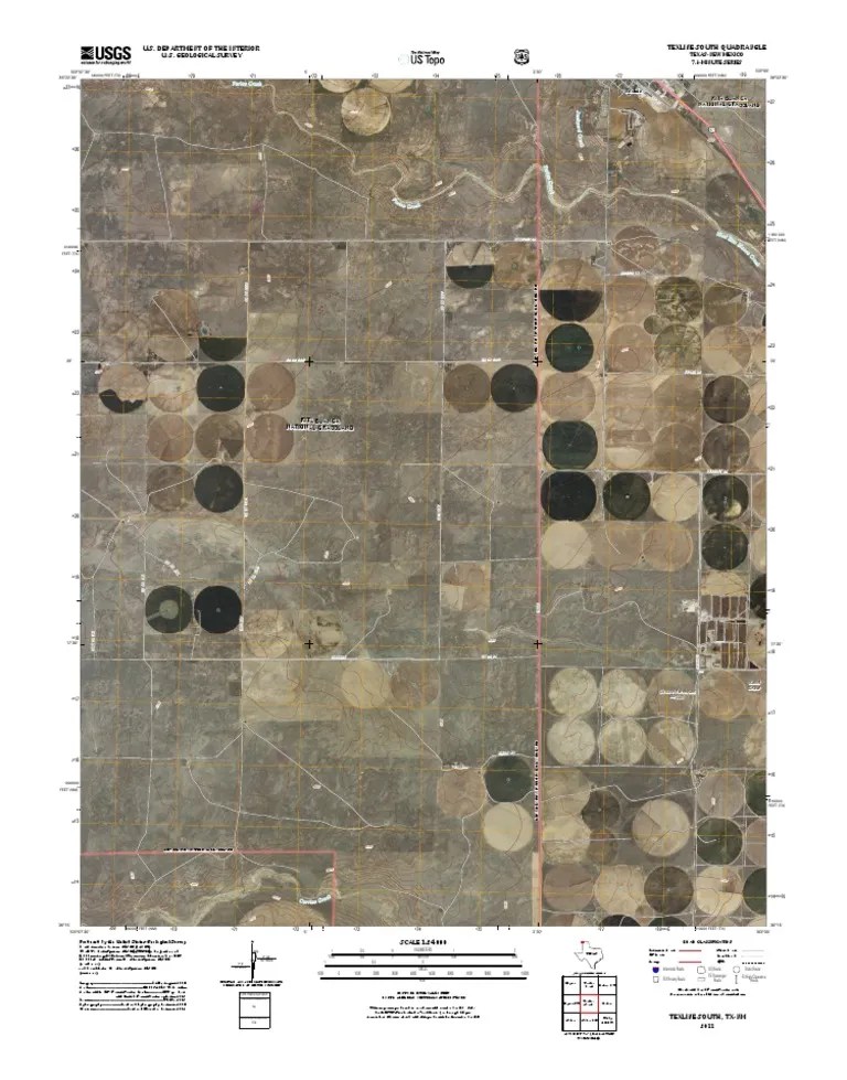 Topographic Map of Texline South PDF Visual Journalism Geophysics