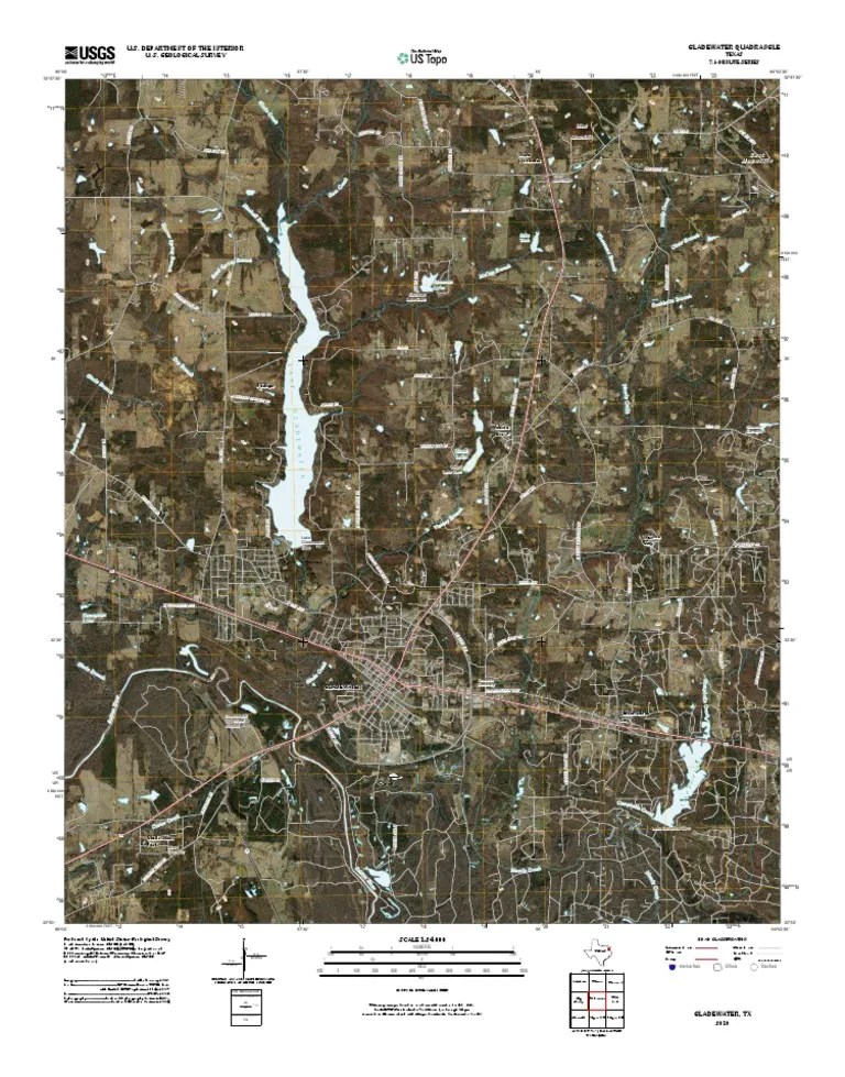 Topographic Map of Gladewater Navigation Geomatics