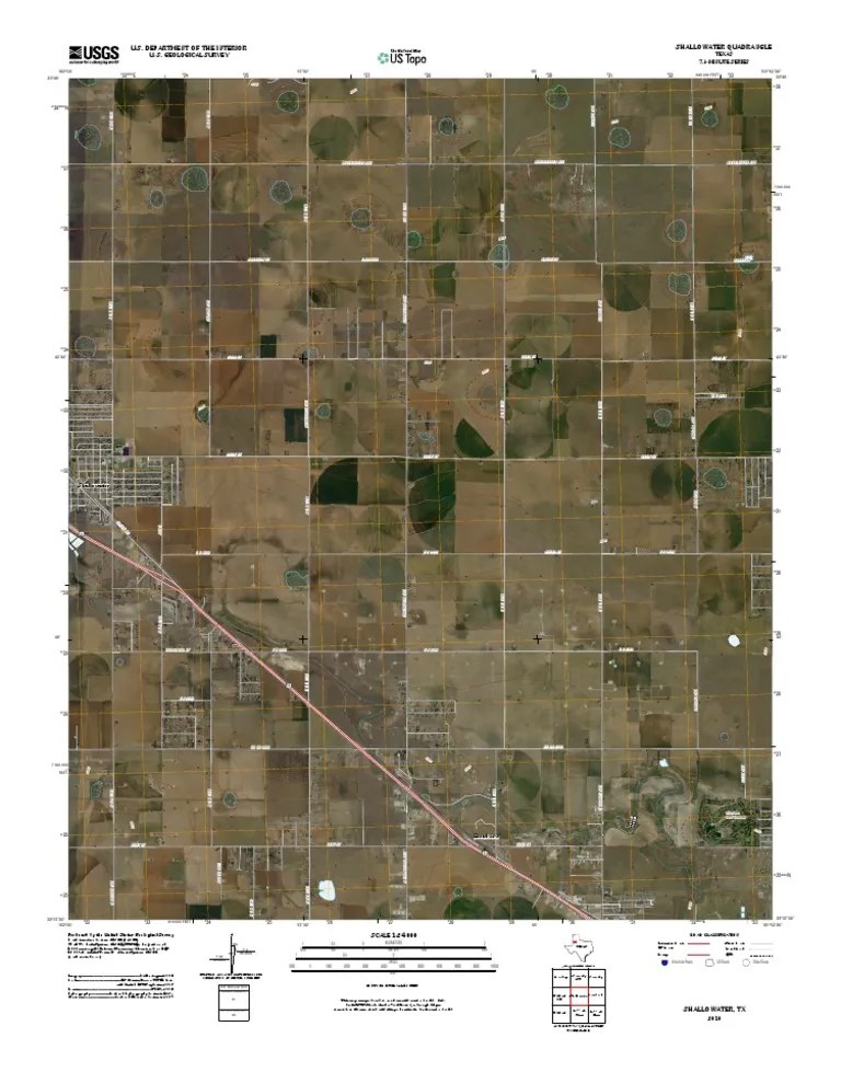 Topographic Map of Shallowater United States Geological Survey Map