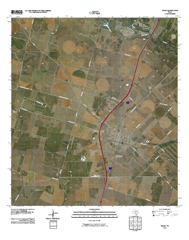 Topographic Map of Dilley PDF