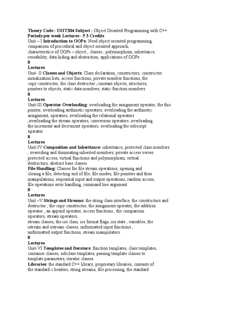 OOP with C++ Class Programming) C++