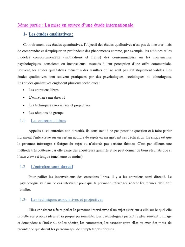 Exemple D Un Guide D Entretien Semi Directif Le Meilleur Exemple