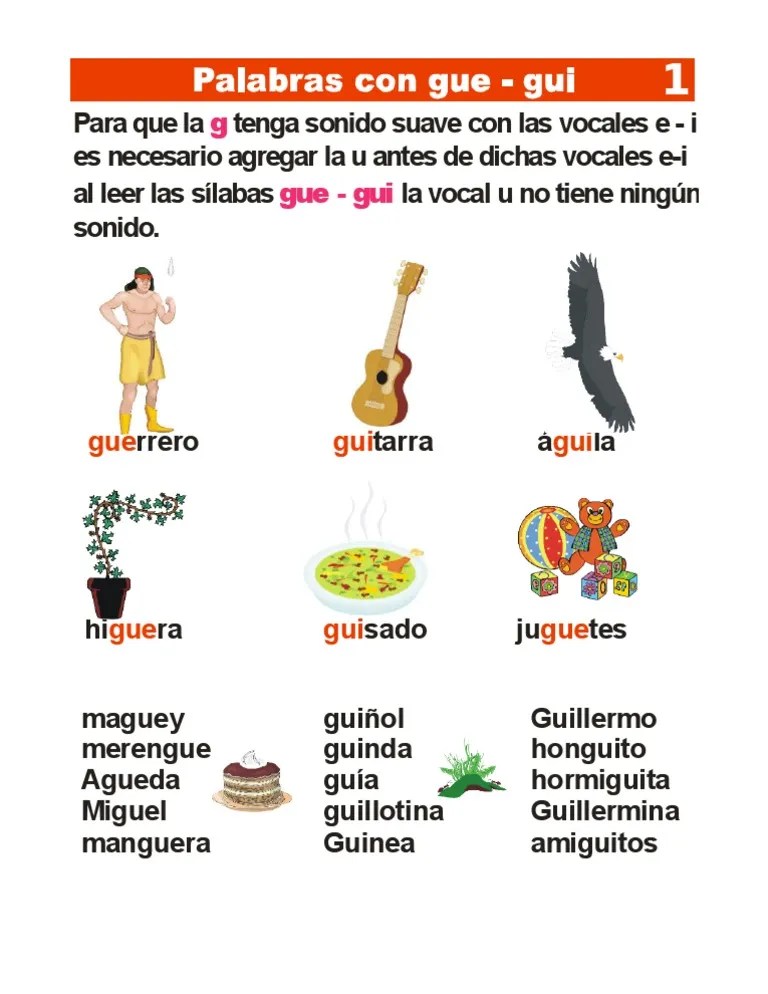 Lam01 Palabras Con Gue Gui PDF
