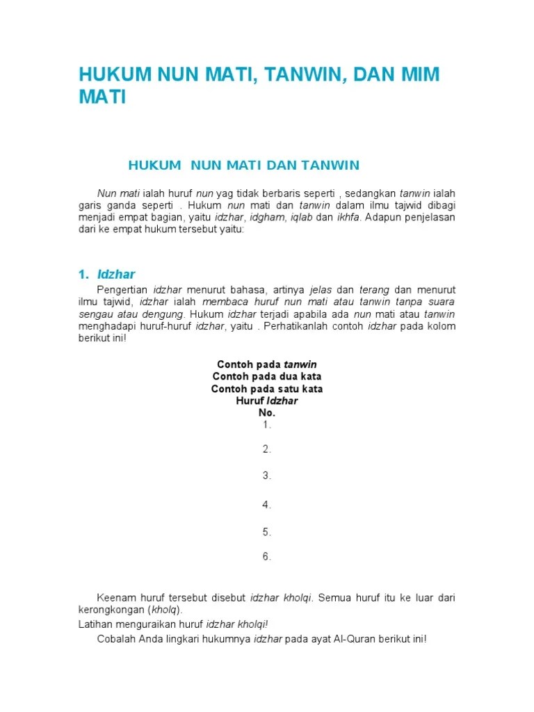 08 Hukum Nun Mati | PDF