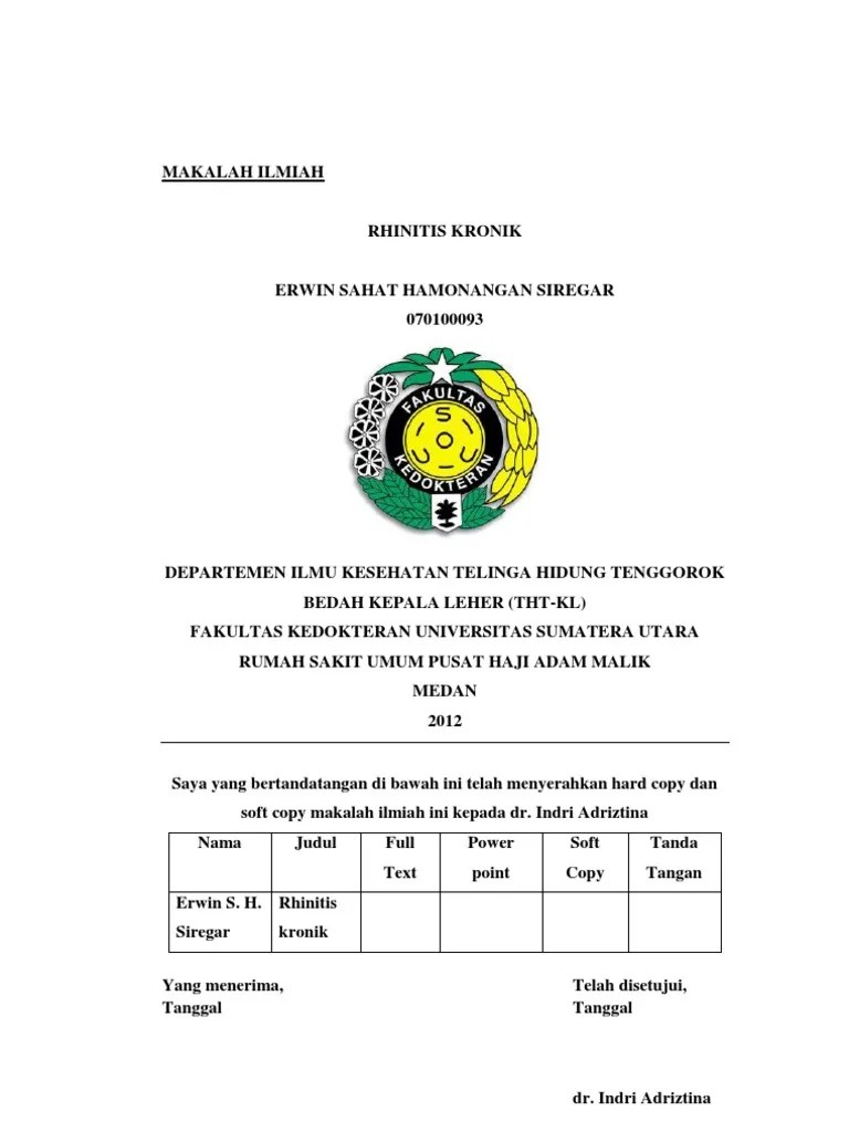 Rhinitis Kronik | PDF