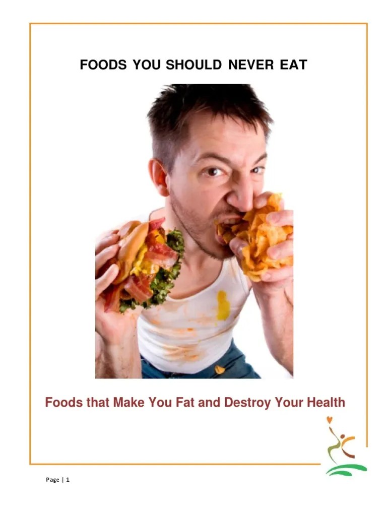 Foods You Should Never Eat PDF