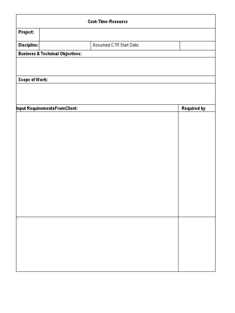 CTR Template Technology & Engineering Computing