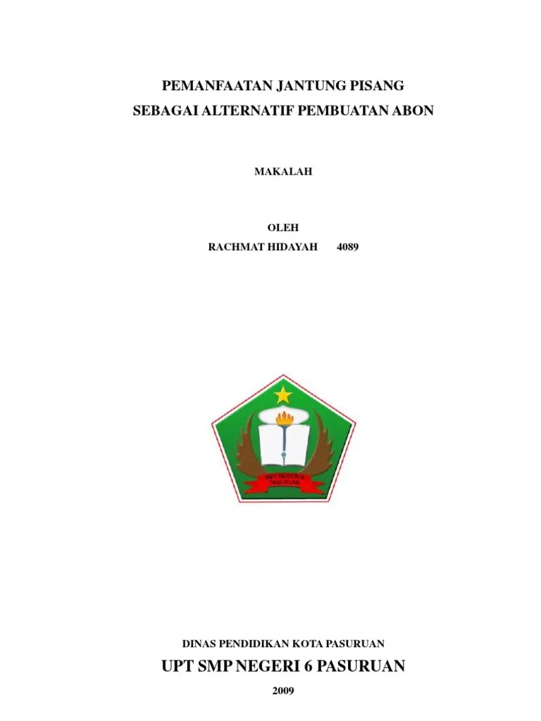 Abon Jantung Pisang | Pdf