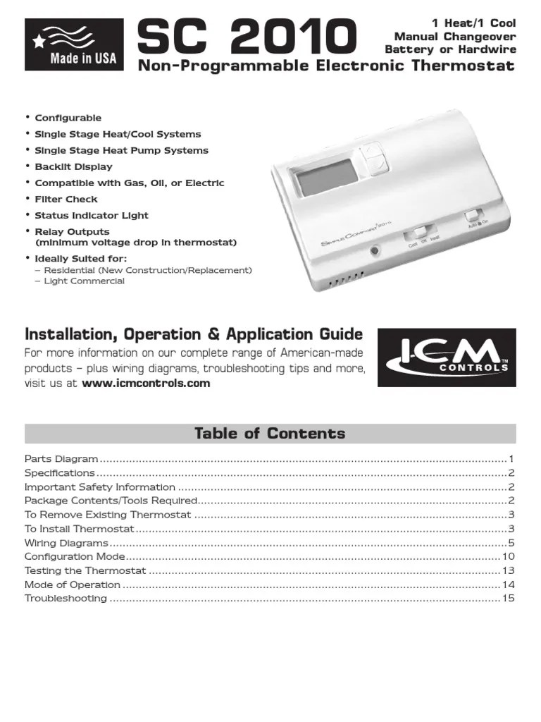 Simple Comfort Thermostat PDF Thermostat Air Conditioning