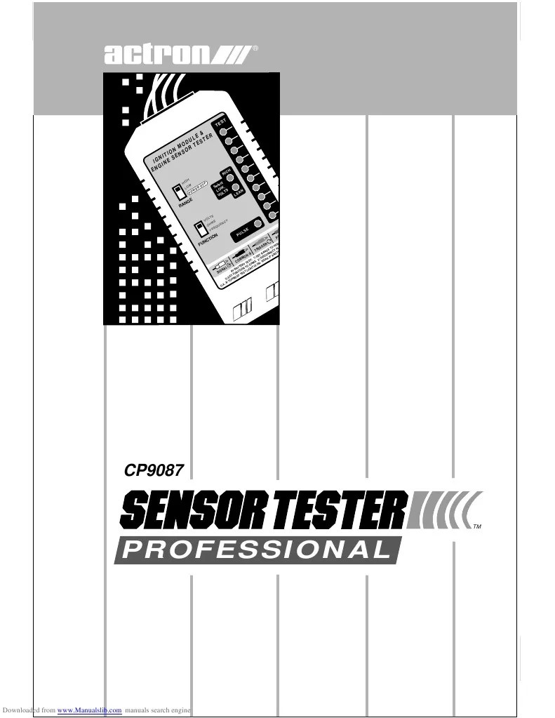 Actron CP9087 PDF Throttle Switch