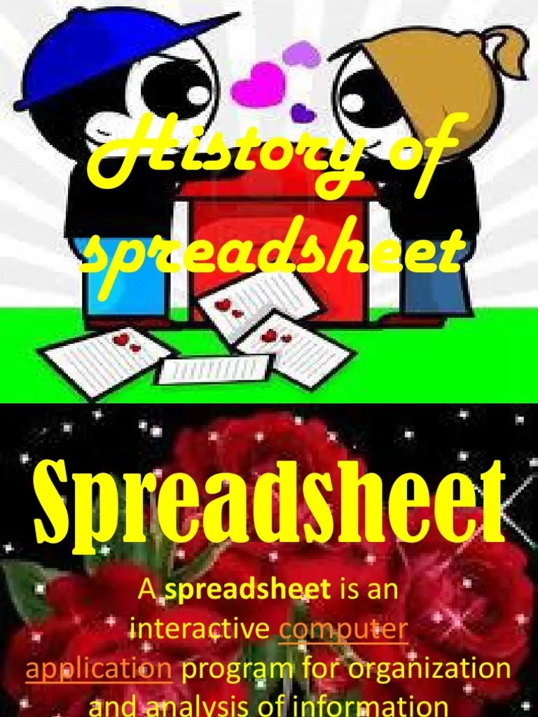 History of Spreadsheet PDF Spreadsheet Microsoft Excel