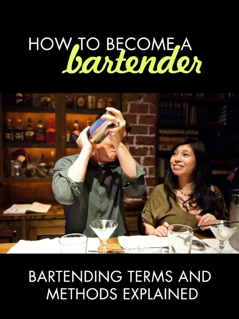 Bartending Terms and Methods Explained PDF Spoon Drink
