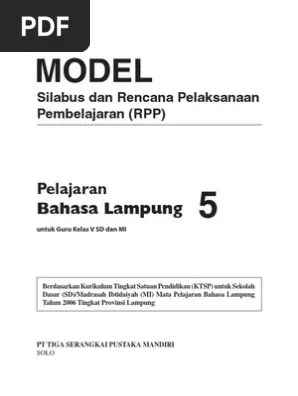 Halo sahabat ahzaa, pada post kali ini saya akan mempublish latihan soal pas (penilaian akhir semester) ganjil kelas 7 smp ayunara bahar apr 13, 2021. Rpp Bahasa Lampung Berkarakter Sd Kelas 1 6 26 Hungvermepi S Ownd