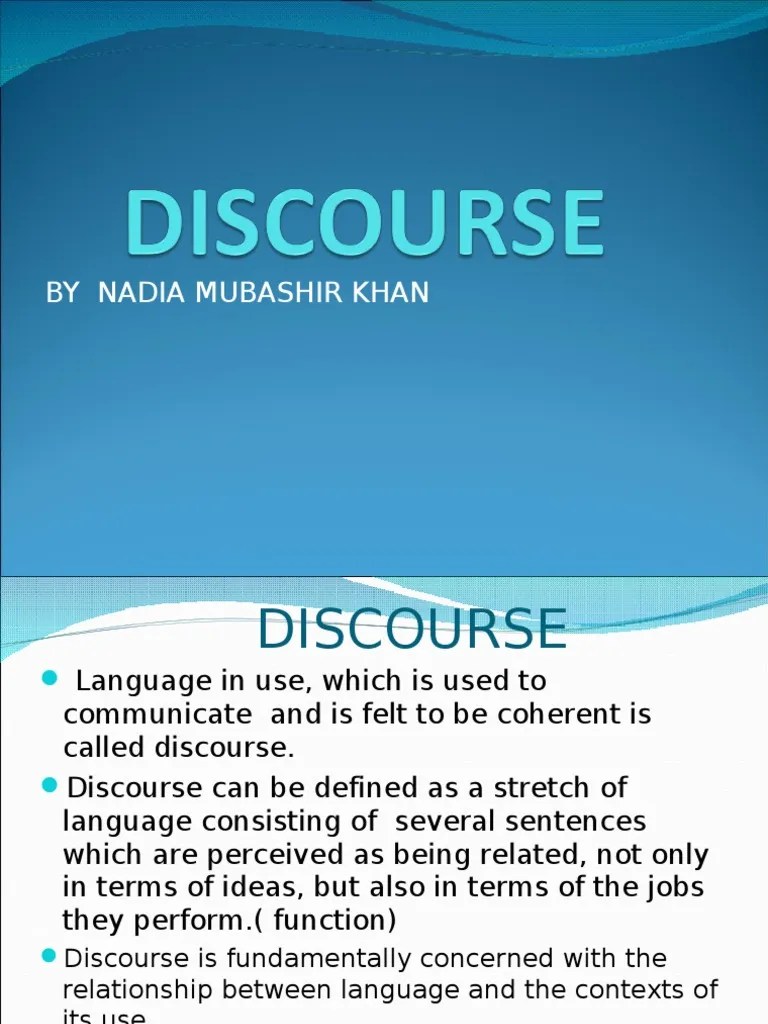 Introduction To Discourse Analysis2 PDF