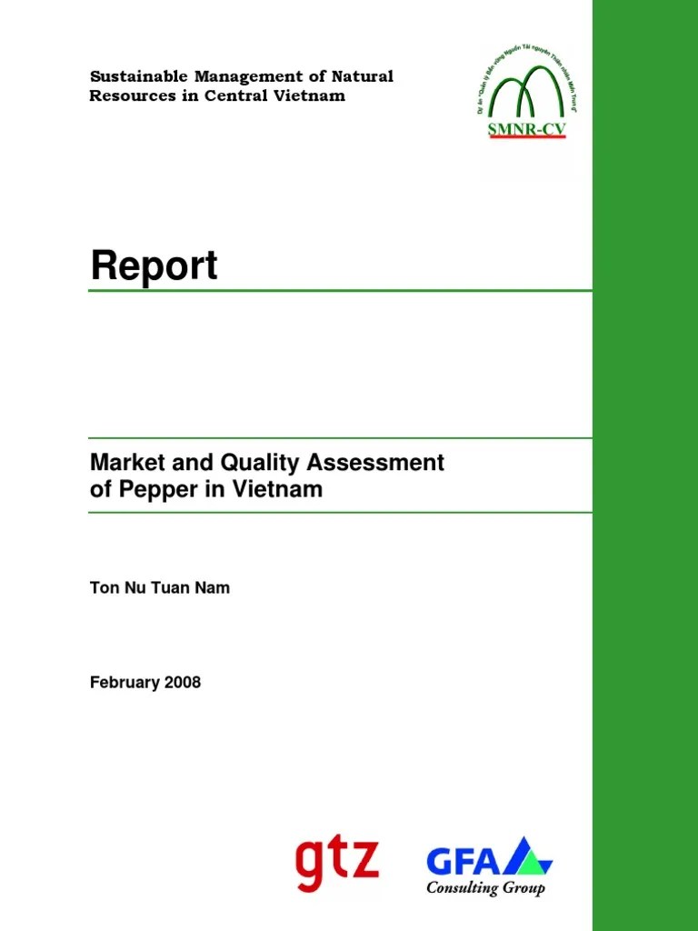 0802 Assessment Report of Pepper Quality and Market Eng PDF Black