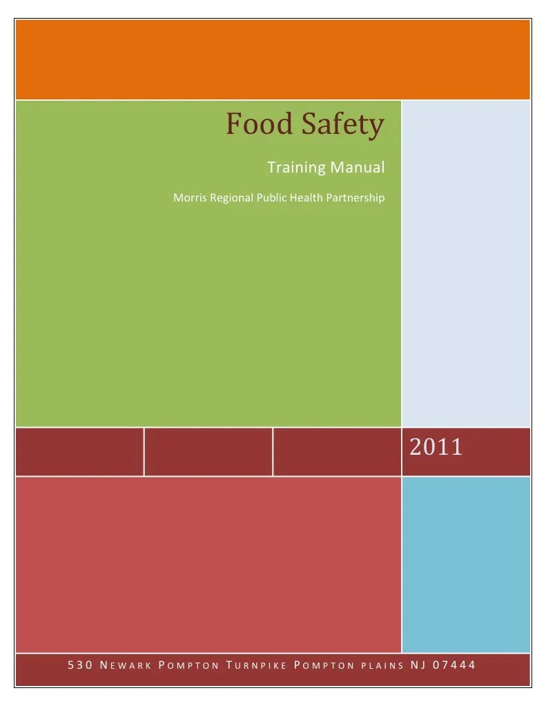 Food Safety Training Manual PDF