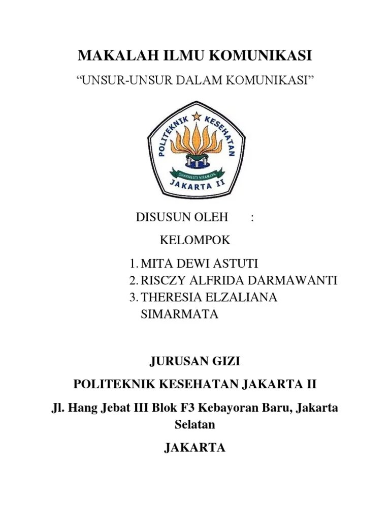 MAKALAH ILMU KOMUNIKASI