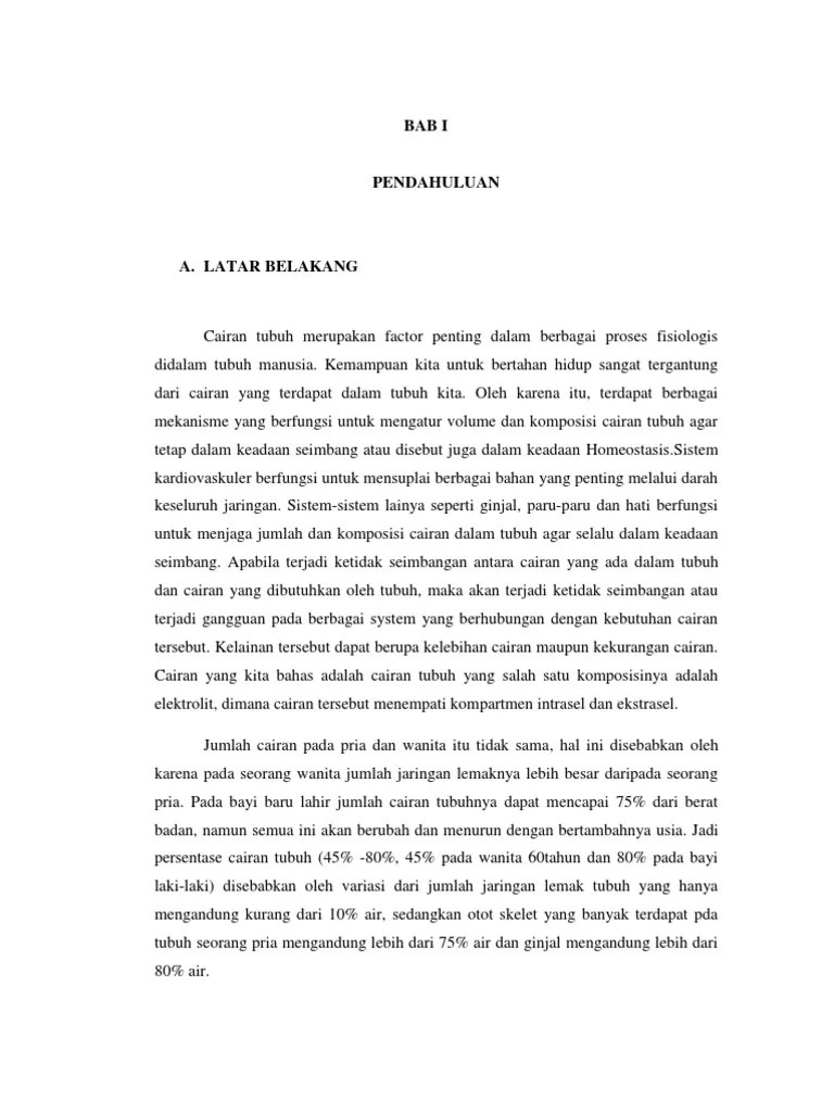 Makalah Cairan Dan Elektrolit